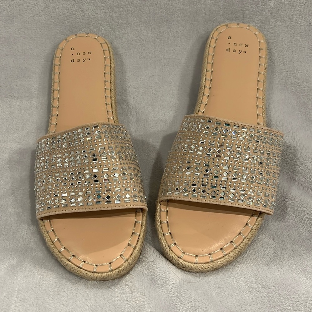 A New Day sparkle sandal slip-ons